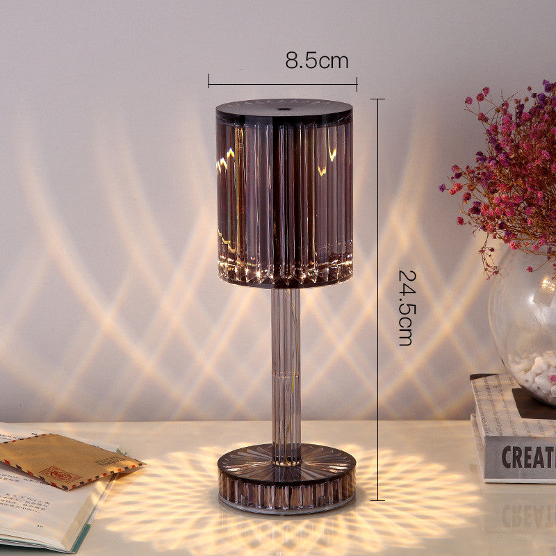 New Crystal Table Lamp Hotel Decoration Diamond Romantic Warm Led For Home Decor Roma - Foto 9