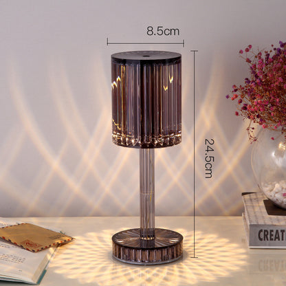 New Crystal Table Lamp Hotel Decoration Diamond Romantic Warm Led For Home Decor Roma - Foto 9