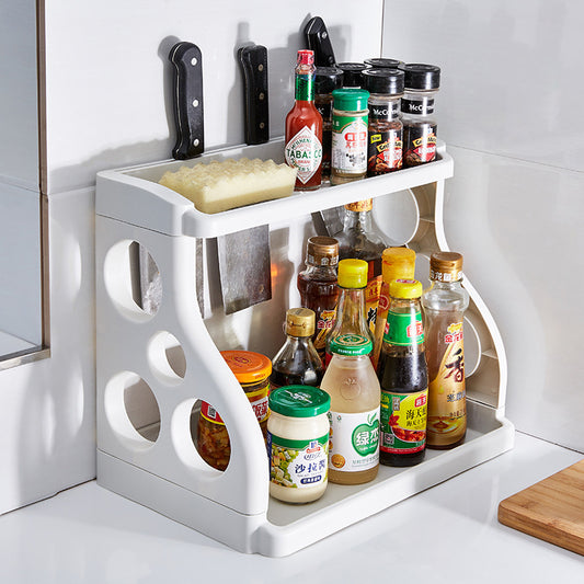 Kitchen Storage Shelving Kitchen Supplies Storage Artifact Multilayer - Foto 1