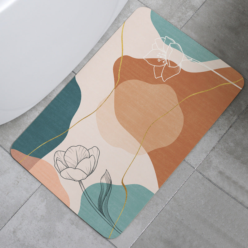 Nano Diatom Mud Mat Bathroom And Kitchen Oil And Water Absorption - Foto 6
