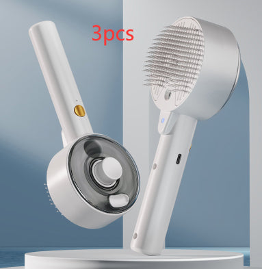Animal Hair Remover Brush Dog And Cat Steam Brush Pet Self Cleaning Dog Brush Groomin - Foto 12