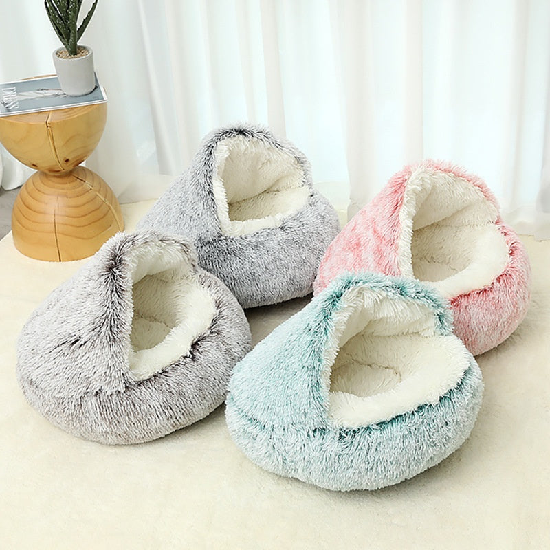 Pet Cat Bed Semi Enclosed Dog House - Foto 1