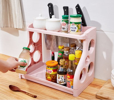 Kitchen Storage Shelving Kitchen Supplies Storage Artifact Multilayer - Foto 2