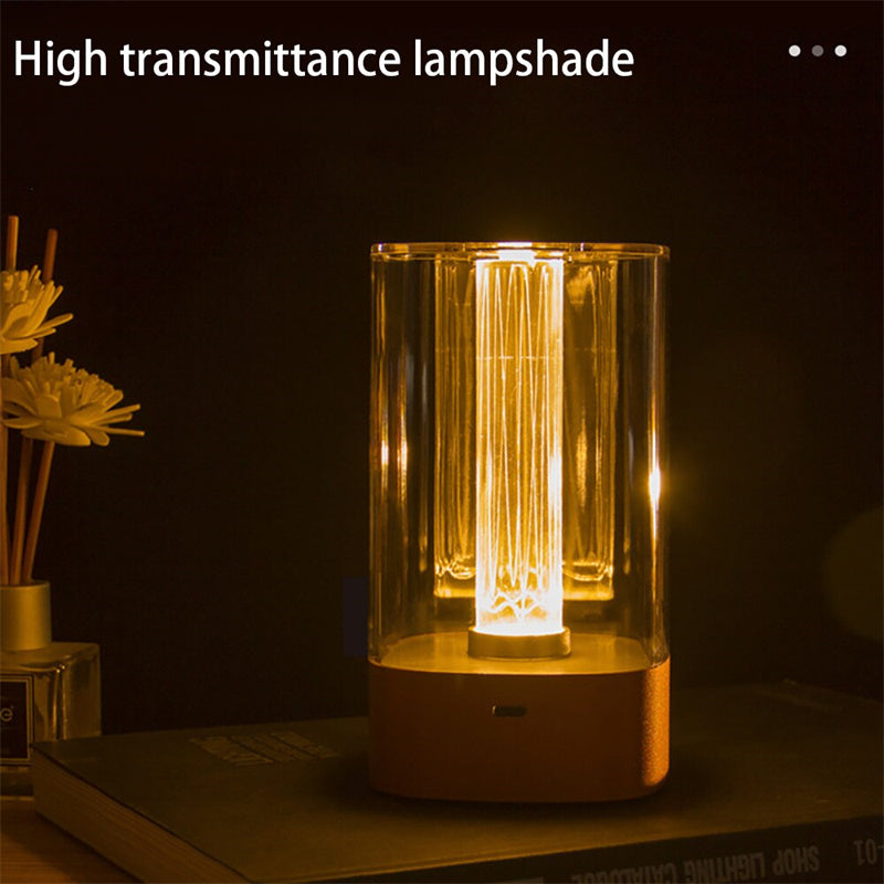 New LED Touch Atmosphere Light USB Charging Eye Protection Bedside Bedroom Lamp Bar R - Foto 4